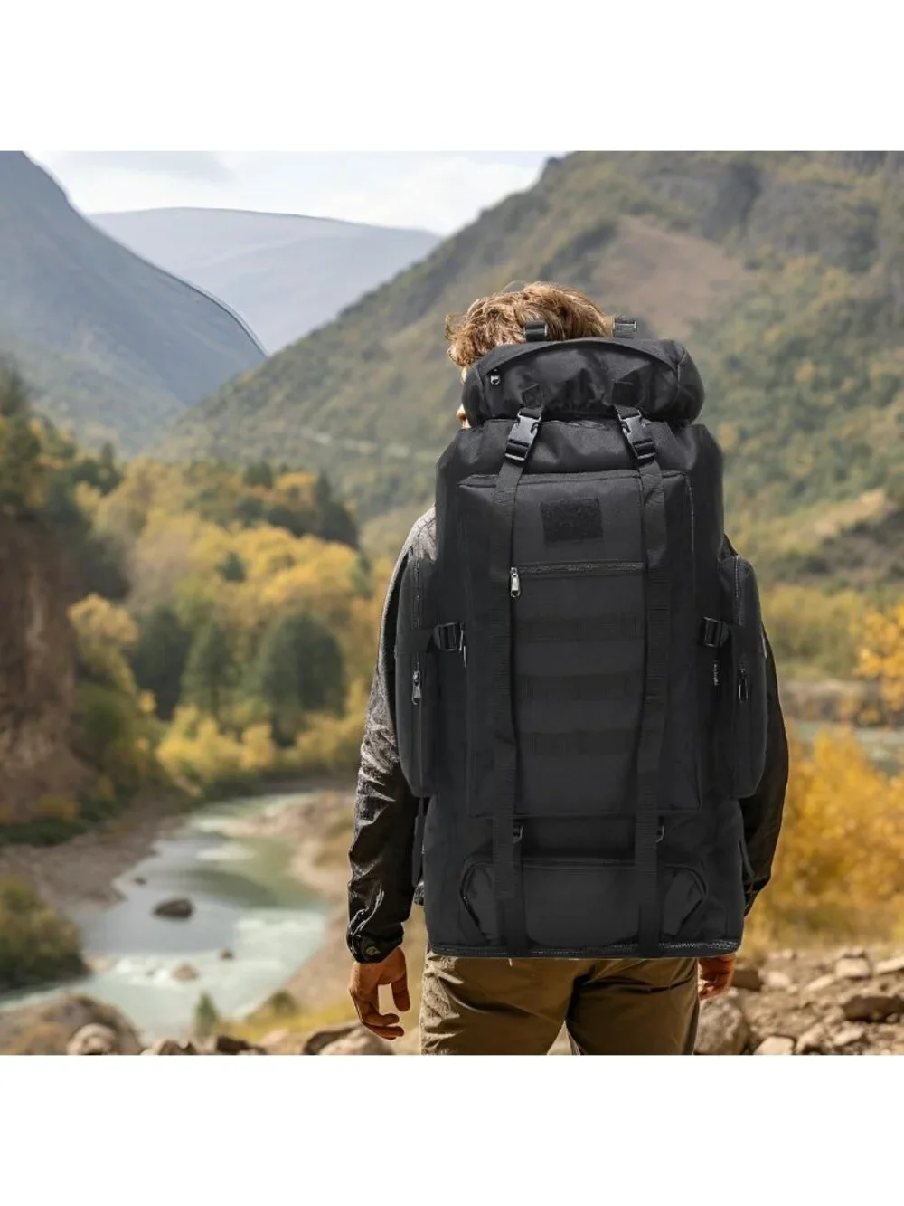 70L/100L Hiking Backpack for Men - Military Rucksack, Molle Assault Pack for